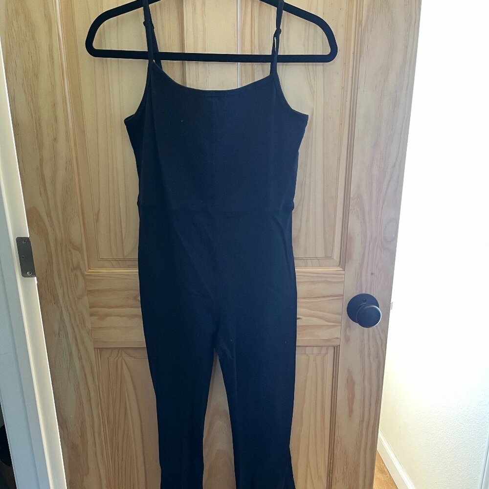 Black Spandex Jumpsuit Bootcut